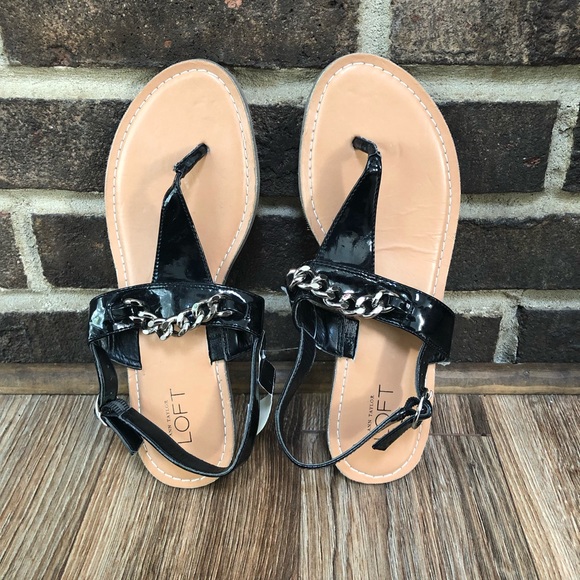 Ann Taylor | NWT Loft Slingback Chain Sandals 7 - Picture 3 of 3